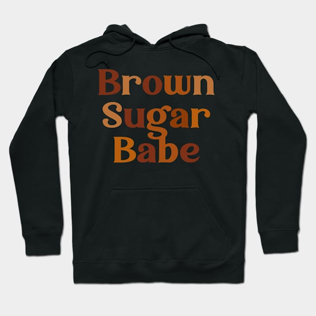 Brown Sugar Babe Afro Queen Black Women Pride Melanin Hoodie by Charaf Eddine